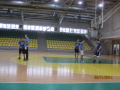 Krajsk kolo v Leviciach v basketbale chlapcov - rozcvika pred zpasom s Levicami