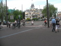 udia na bicykloch v Amsterdame