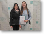 Mgr. Andrea Holecov a Lvia Furdov s diplomom