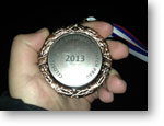Bronzová medaila v celoštátnom kole 15. ročníka Olympiády ľudských práv v školskom roku 2012/2013, ktorú získal Štefan Vician