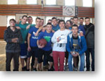 Družstvo GJK - 1. miesto okresného kola v basketbale chlapcov