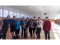 Spolo�n� fotka � Mgr. Viera Mihalkov� a chlap�ensk� volejbalov� dru�stvo Zlat�ch Moraviec