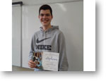Marko Čepec s diplomom za 1. miesto na krajskom kole olympiády v anglickom jazyku