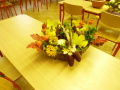 Kok vyzdoben kvetmi a listami v jesennch farbch  3. miesto