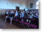 Pohľad na auditórium auly Pohľad na auditórium auly