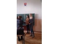So�a Barborov� pri odovzd�van� diplomu