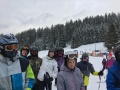 Mgr. Min�rov� a jej dru�stvo na svahu