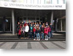 Trieda II.B pred UKF Nitra Mgr. Minárová a trieda II.B pred UKF Nitra
