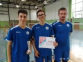 Juraj Gajdo�, Tom� Trub��ik, Jakub Bartek s poh�rom a diplomom za 3. miesto na majstrovstv�ch okresu v bedmintone