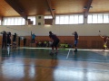 Žiačky počas volejbalového zápasu - podávanie nášho družstva
