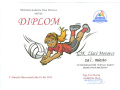 Obchodn� akad�mia Zlat� Moravce ude�uje Diplom GJK Zlat� Moravce za 2. miesto vo volejbalovom turnaji �iakov zmie�an�ch dru�stiev