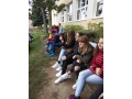 �iaci 1. ro�n�ka po�as prehliadky sokoliarstva