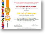 Jazykový kvet - diplom Miniatúra diplomu udeleného v súťaži Jazyková kvet