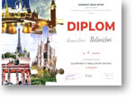 Diplom Samuelovi Valovičovi za 1. miesto v krajskom kole olympiády v anglickom jazyku Diplom Samuelovi Valovičovi za 1. miesto v krajskom kole olympiády v anglickom jazyku