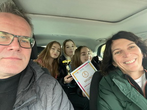 Krajsk� kolo diev�at stredn�ch �k�l v bedmintone v �uranoch - 3. miesto