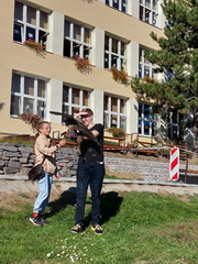 Druh�ci na potulk�ch Banskou �tiavnicou