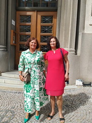 Dru�obn� n�v�teva v Jind�ichovom Hradci pri pr�le�itosti st�ho v�ro�ia budovy �koly Gymn�zia V�t�zslava Nov�ka