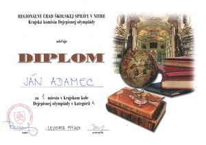 Krajsk� kolo Dejepisnej olympi�dy