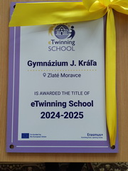 Ocenenie �kola eTwinning 2024-2025
