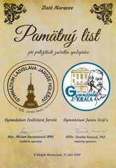 N�v�teva deleg�cie z mesta Hole�ov na Gymn�ziu Janka Kr�a